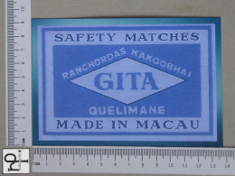 MACAU - GITA - SAFETY MATCHES - 2 SCANS  - (Nº58631) - China