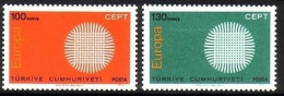 TÜRKEI MI-NR. 2179-2180 POSTFRISCH(MINT) EUROPA 1970 - SONNENSYMBOL - 1970