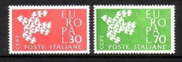 ITALIEN MI-NR. 1113-1114 POSTFRISCH(MINT) EUROPA 1961 TAUBE - 1961