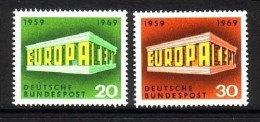DEUTSCHLAND MI-NR. 583-584 POSTFRISCH(MINT) EUROPA 1969 - EUROPA CEPT - 1969