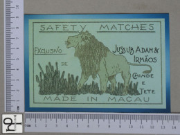 MACAU  - JUSSUB ADAM & IRMÃO - SAFETY MATCHES - 2 SCANS  - (Nº58629) - China