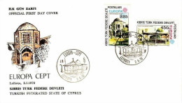 TÜRKISCH ZYPERN MI-NR. 55-56 FDC EUROPA 1978 BAUDENKMÄLER - 1978