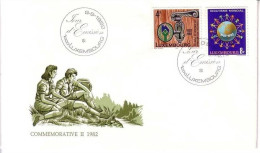 LUXEMBOURG MI-NR. 1060-1061 FDC PFADFINDER, JUGENDHERBERGEN - FDC