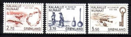 GRÖNLAND MI-NR. 148-150 POSTFRISCH(MINT) BESIEDELUNG DURCH EUROPAER - Unused Stamps