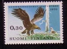 FINNLAND MI-NR. 667 POSTFRISCH(MINT) EUROPÄISCHES NATURSCHUTZJAHR - STEINADLER - Águilas & Aves De Presa