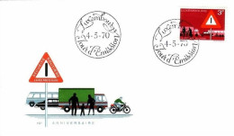 LUXEMBOURG MI-NR. 809 FDC VERKEHRSSICHERHEIT 1970 - FDC