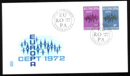 LUXEMBOURG MI-NR. 846-847 FDC EUROPA CEPT 1972 - FDC