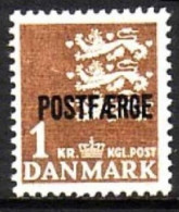 DÄNEMARK MI-NR. 34 II POSTFRISCH(MINT) KLEINES REICHSWAPPEN Mit Aufdruck POSTFAERGE - Postpaketten