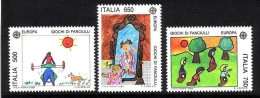 ITALIEN MI-NR. 2078-2080 POSTFRISCH(MINT) EUROPA 1989 KINDERSPIELE - 1989