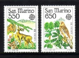 SAN MARINO MI-NR. 1339-1340 POSTFRISCH(MINT) EUROPA 1986 NATUR- Und UMWELTSCHUTZ FALKE DAMWILD - 1986