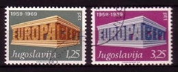 JUGOSLAWIEN MI-NR. 1361-1362 O EUROPA 1969 - EUROPA CEPT - 1969
