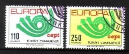 TÜRKEI MI-NR. 2280-2281 GESTEMPELT(USED) EUROPA 1973 POSTHORN - 1973