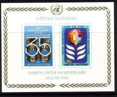 UNO NEW YORK BLOCK 7 POSTFRISCH(MINT) 35 JAHRE VEREINTE NATIONEN - Blokken & Velletjes