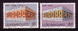 LUXEMBURG MI-NR. 788-789 O EUROPA 1969 - EUROPA CEPT - 1969