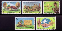 ISLE OF MAN MI-NR. 203-207 POSTFRISCH(MINT) PFADFINDERBEWEGUNG ROBERT BADEN-POWELL 1982 - Unused Stamps