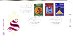 LUXEMBOURG MI-NR. 972-974 FDC TERRE DES HOMMES, TUBERKULOSE, AMNESTY INTERNATIONAL - FDC