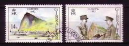 GIBRALTAR MI-NR. 451-452 GESTEMPELT(USED) EUROPA 1982 HISTORISCHE EREIGNISSE - 1982