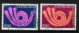 JUGOSLAWIEN MI-NR. 1507-1508 O EUROPA 1973 - POSTHORN - 1973