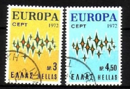 GRIECHENLAND MI-NR. 1106-1107 GESTEMPELT(USED) EUROPA 1972 STERNE - 1972