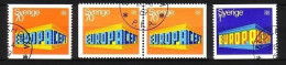 SCHWEDEN MI-NR. 634-635 A + D/D O EUROPA 1969 - EUROPA CEPT - 1969