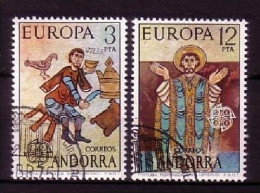 ANDORRA SPANISCH MI-NR. 96-97 GESTEMPELT(USED) EUROPA 1975 GEMÄLDE - 1975