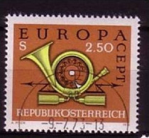 ÖSTERREICH MI-NR. 1416 O EUROPA 1973 - POSTHORN - 1973