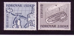 FÄRÖER MI-NR. 70-71 POSTFRISCH(MINT) EUROPA 1982 - HISTORISCHE EREIGNISSE - 1982