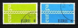 IRLAND MI-NR. 265-266 GESTEMPELT EUROPA 1971 - KETTE - 1971