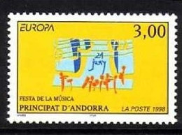 ANDORRA FRANZÖSISCH MI-NR. 525 POSTFRISCH(MINT) EUROPA 1998 - FESTE Und FEIERTAGE - 1998