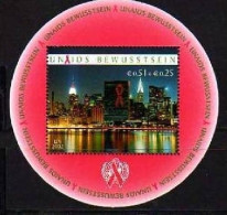 UNO WIEN BLOCK 16 POSTFRISCH(MINT) UN AIDS - SKYLINE Von NEW YORK Bei NACHT 2002 - Maladies