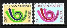 SAN MARINO MI-NR. 1029-1030 POSTFRISCH(MINT) EUROPA 1973 POSTHORN - 1973