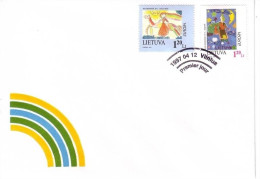 LITAUEN MI-NR. 636-637 FDC EUROPA 1997 SAGEN UND LEGENDEN - Litauen