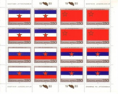 JUGOSLAWIEN MI-NR. 1859-1866 POSTFRISCH(MINT) KLEINBOGENSATZ TAG DER REPUBLIK - FLAGGEN - Postzegels
