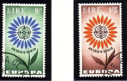 IRLAND MI-NR. 167-168 GESTEMPELT EUROPA 1964 STILISIERTE BLUME - 1964