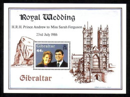 GIBRALTAR BLOCK 10 POSTFRISCH(MINT) HOCHZEIT 1986 - Gibraltar