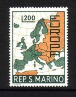 SAN MARINO MI-NR. 890 POSTFRISCH(MINT) EUROPA 1967 - LANDKARTE - 1967