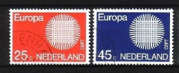 NIEDERLANDE MI-NR. 942-943 GESTEMPELT(USED) EUROPA 1970 SONNENSYMBOL - 1970