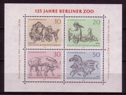 BERLIN BLOCK 2 POSTFRISCH(MINT) BERLINER ZOO 1969 ORANG-UTAN - PELIKAN - GAUR RIND - ZEBRA - Pelícanos