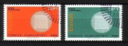 TÜRKEI MI-NR. 2179-2180 GESTEMPELT(USED) EUROPA 1970 SONNENSYMBOL - Usados