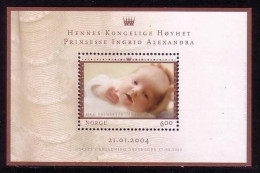 NORWEGEN BLOCK 27 POSTFRISCH(MINT) PRINZESSIN INGRID ALEXANDRA - Ungebraucht