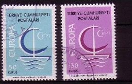 TÜRKEI MI-NR. 2018-2019 GESTEMPELT EUROPA 1966 - SEGEL - 1966