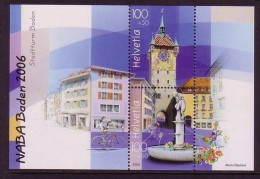 SCHWEIZ BLOCK 41 POSTFRISCH(MINT) NABA '06 - BADENER STADTTURM - Blocs & Feuillets