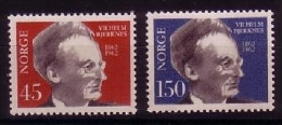 NORWEGEN Mi-Nr. 466-467 POSTFRISCH(MINT) VILHELM BJERKNES METEOROLOGE GEOPHYSIKER - Unused Stamps