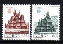 NORWEGEN MI-NR. 769-770 POSTFRISCH(MINT) EUROPA 1978 - BAUDENKMÄLER KIRCHEN - 1978