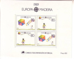 MADEIRA BLOCK 10 POSTFRISCH(MINT) EUROPA 1989 - KINDERSPIELE - 1989