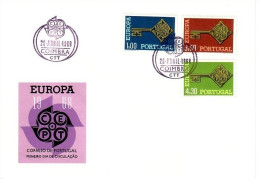 PORTUGAL MI-NR. 1051-1053 FDC CEPT 1968 SCHLÜSSEL - 1968