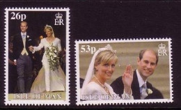 ISLE OF MAN MI-NR. 829-830 POSTFRISCH(MINT) HOCHZEIT PRINZ EDWARD Und SOPHIE - Isola Di Man