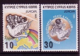 ZYPERN MI-NR. 854-855 POSTFRISCH(MINT) EUROPA CEPT 1995 FRIEDEN UND FREIHEIT - 1995