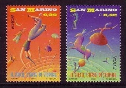 SAN MARINO MI-NR. 2018-2019 POSTFRISCH EUROPA 2002 ZIRKUS ARTISTEN - 2002