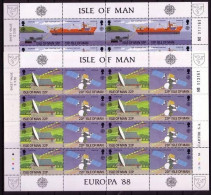 INSEL MAN MI-NR. 367-370 POSTFRISCH(MINT) KLEINBOGENSATZ EUROPA 1988 TRANSPORT- Und KOMMUNIKATIONSMITTEL - 1988